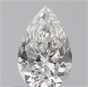 0.50 Carats, Pear F Color, SI1 Clarity and Certified by GIA