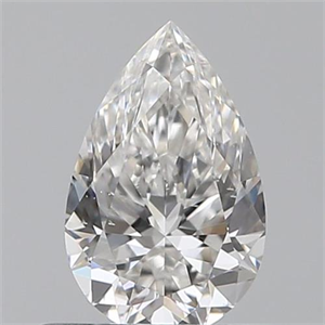 Picture of 0.50 Carats, Pear F Color, SI1 Clarity and Certified by GIA