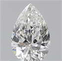 0.60 Carats, Pear F Color, VS2 Clarity and Certified by GIA