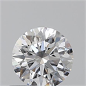 0.42 Carats, Round with Excellent Cut, D Color, VVS2 Clarity and Certified by GIA