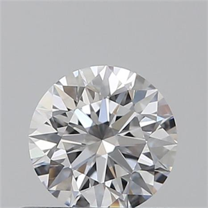 Picture of 0.42 Carats, Round with Excellent Cut, D Color, VVS2 Clarity and Certified by GIA