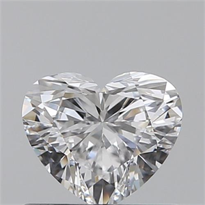 Picture of 0.50 Carats, Heart D Color, VS1 Clarity and Certified by GIA