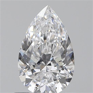 Picture of 0.60 Carats, Pear D Color, SI2 Clarity and Certified by GIA