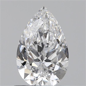 Picture of 0.70 Carats, Pear D Color, SI1 Clarity and Certified by GIA