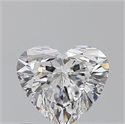 0.50 Carats, Heart D Color, VS1 Clarity and Certified by GIA