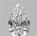 0.60 Carats, Pear F Color, VS2 Clarity and Certified by GIA