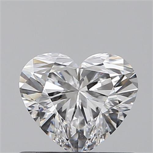 Picture of 0.50 Carats, Heart D Color, VS2 Clarity and Certified by GIA