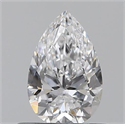 0.50 Carats, Pear D Color, VVS1 Clarity and Certified by GIA