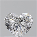 0.50 Carats, Heart D Color, VS1 Clarity and Certified by GIA