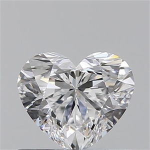 Picture of 0.50 Carats, Heart D Color, VS1 Clarity and Certified by GIA