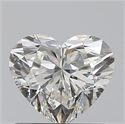 0.72 Carats, Heart H Color, VS2 Clarity and Certified by GIA
