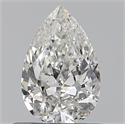 0.50 Carats, Pear H Color, SI1 Clarity and Certified by GIA