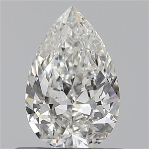 Picture of 0.50 Carats, Pear H Color, SI1 Clarity and Certified by GIA