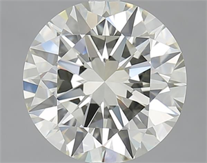 Picture of 3.01 Carats, Round with Excellent Cut, K Color, VS1 Clarity and Certified by GIA
