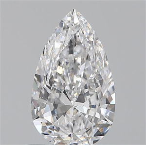 Picture of 0.60 Carats, Pear D Color, SI1 Clarity and Certified by GIA