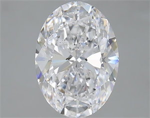 Picture of 3.01 Carats, Oval D Color, SI1 Clarity and Certified by GIA