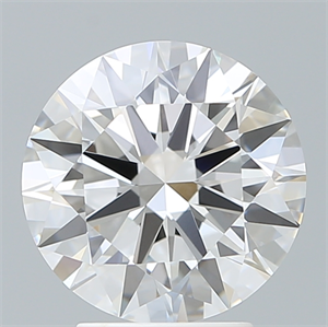 Picture of Lab Created Diamond 3.31 Carats, Round with Ideal Cut, D Color, VVS1 Clarity and Certified by IGI