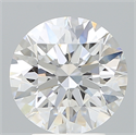 Lab Created Diamond 3.35 Carats, Round with Excellent Cut, D Color, VVS2 Clarity and Certified by IGI