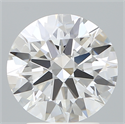 Lab Created Diamond 2.69 Carats, Round with Ideal Cut, D Color, VVS2 Clarity and Certified by IGI