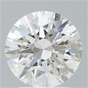 Lab Created Diamond 2.68 Carats, Round with Excellent Cut, D Color, VVS2 Clarity and Certified by IGI