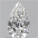 0.52 Carats, Pear E Color, VVS2 Clarity and Certified by GIA