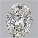0.80 Carats, Oval H Color, SI1 Clarity and Certified by GIA