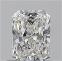0.54 Carats, Radiant G Color, VVS2 Clarity and Certified by GIA