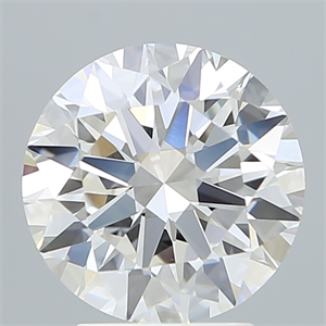 Picture of Lab Created Diamond 3.24 Carats, Round with Excellent Cut, E Color, VVS2 Clarity and Certified by IGI