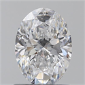 0.80 Carats, Oval D Color, SI1 Clarity and Certified by GIA