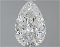 1.00 Carats, Pear G Color, SI2 Clarity and Certified by GIA