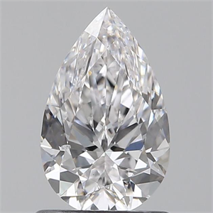 Picture of 0.90 Carats, Pear D Color, SI1 Clarity and Certified by GIA