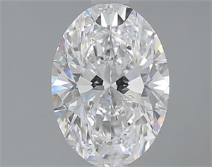Picture of 1.21 Carats, Oval D Color, SI1 Clarity and Certified by GIA
