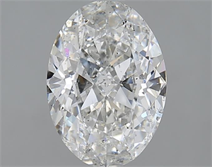 Picture of 1.51 Carats, Oval F Color, SI2 Clarity and Certified by GIA