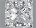 1.00 Carats, Princess H Color, SI2 Clarity and Certified by GIA