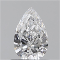 0.50 Carats, Pear D Color, VVS2 Clarity and Certified by GIA