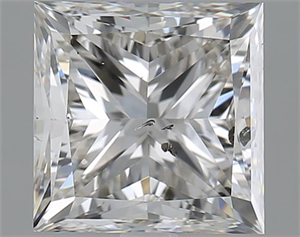 Picture of 2.50 Carats, Princess I Color, SI2 Clarity and Certified by GIA