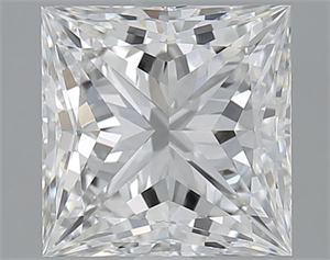 Picture of 2.50 Carats, Princess F Color, VVS2 Clarity and Certified by GIA