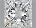 3.01 Carats, Princess H Color, VS2 Clarity and Certified by GIA