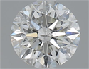 1.02 Carats, Round with Excellent Cut, H Color, SI2 Clarity and Certified by GIA