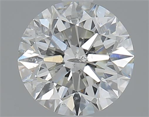Picture of 1.02 Carats, Round with Excellent Cut, H Color, SI2 Clarity and Certified by GIA