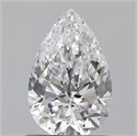 0.80 Carats, Pear D Color, VS2 Clarity and Certified by GIA
