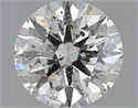 1.00 Carats, Round with Excellent Cut, I Color, SI2 Clarity and Certified by GIA