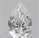 0.51 Carats, Pear E Color, IF Clarity and Certified by GIA