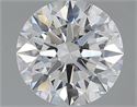 1.34 quilates, Redondo Ideal, Color F, claridad VVS2 y certificado por GIA