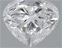 1.51 Carats, Heart D Color, VS1 Clarity and Certified by GIA