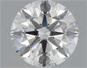 2.51 Carats, Round with Excellent Cut, K Color, VS1 Clarity and Certified by GIA