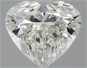 3.02 Carats, Heart K Color, VS2 Clarity and Certified by GIA