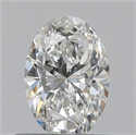 0.50 Carats, Oval H Color, VS1 Clarity and Certified by GIA