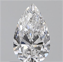 0.50 Carats, Pear E Color, VVS2 Clarity and Certified by GIA