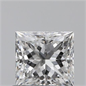 0.70 Carats, Princess E Color, VS1 Clarity and Certified by GIA